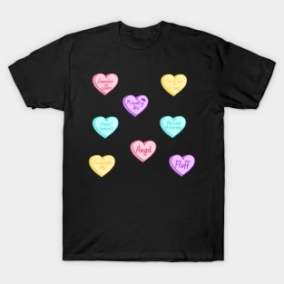 Fanfiction Trope Loveheart Stickers T-Shirt